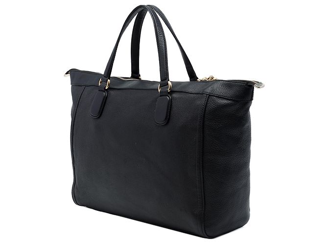 Borsa Tote Soho Working Gucci Grande in Pelle di Vitello Nera Nero - vista 2