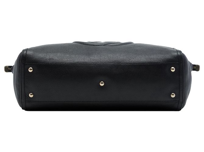 Borsa Tote Soho Working Gucci Grande in Pelle di Vitello Nera Nero - vista 3