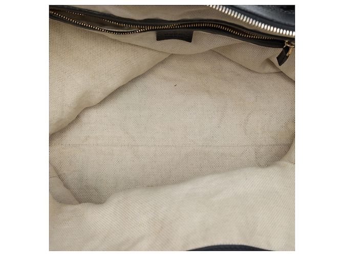 Borsa Tote Soho Working Gucci Grande in Pelle di Vitello Nera Nero - vista 4