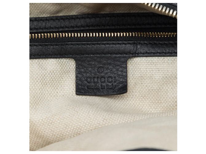 Borsa Tote Soho Working Gucci Grande in Pelle di Vitello Nera Nero - vista 5