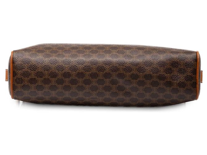 Céline Clutch Celine Brown Macadam Coated Canvas Marrom - vista 3