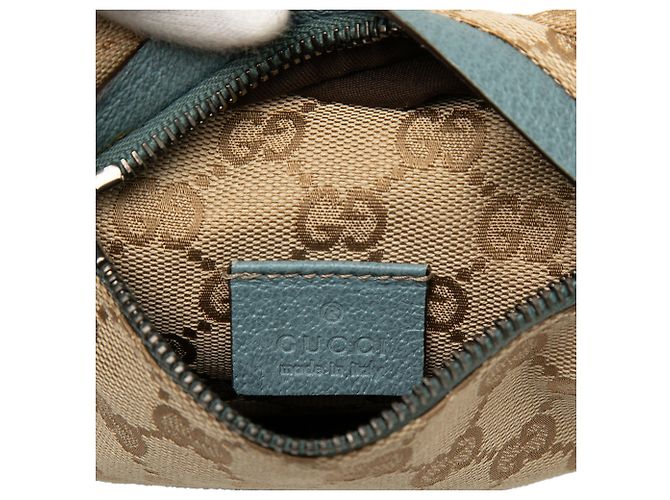 Borsa cintura Gucci Beige GG Canvas Web con doppia tasca - vista 4