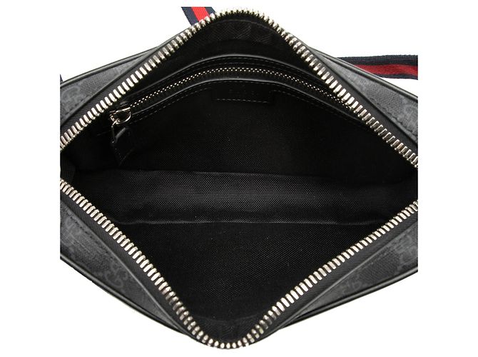 Borsa cintura Gucci Black GG Supreme Web Nero - vista 4