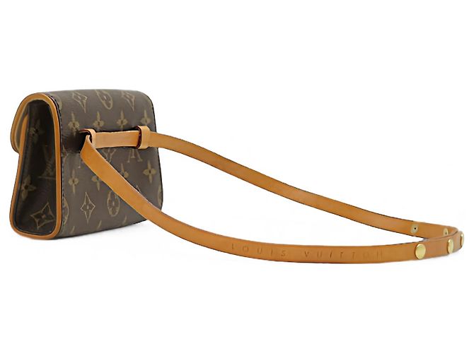 Louis Vuitton Brown Monogram Pochette Florentine Marrone - vista 2