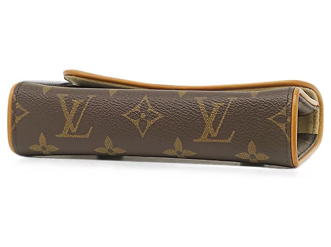 Louis Vuitton Brown Monogram Pochette Florentine Marrone - vista 3