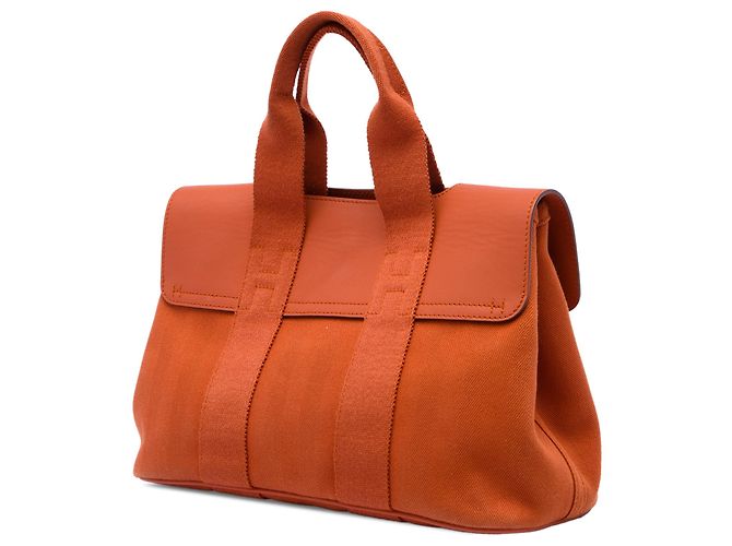 Hermès Orange Toile and Swift Valparaiso PM Arancione - vista 2