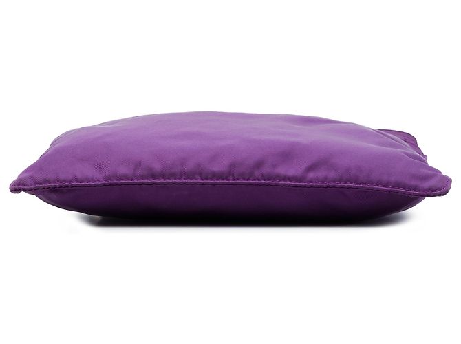 Prada Bolso Crossbody de Tessuto Morado con Cierre de Cremallera Púrpura - vista 3