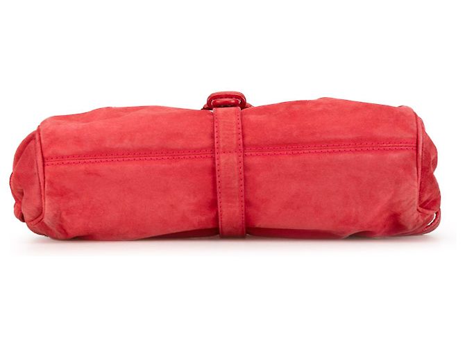 Bolso de hombro LOEWE Red Anagram de ante Roja - vista 3