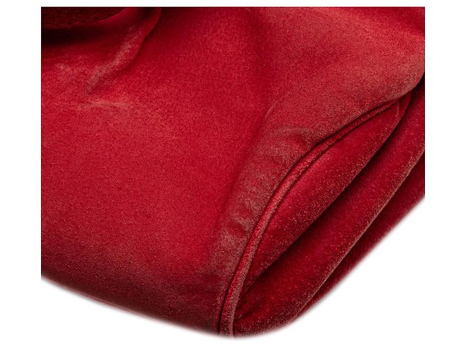 Bolso de hombro LOEWE Red Anagram de ante Roja - vista 7
