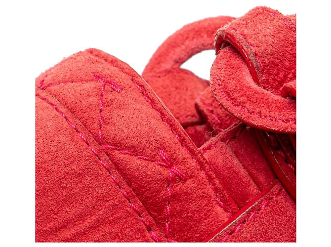Bolso de hombro LOEWE Red Anagram de ante Roja - vista 8