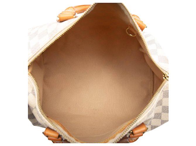 Louis Vuitton White Damier Azur Speedy 30 Weiß - Ansicht 4