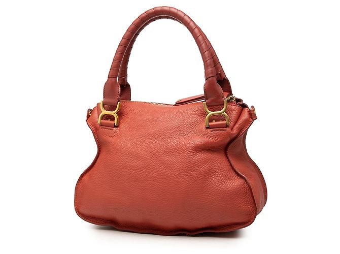 Chloé Marcie Satchel aus Leder in Rot, Größe Medium - Ansicht 2