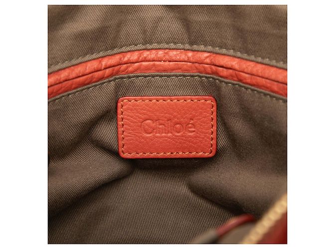 Chloé Marcie Satchel aus Leder in Rot, Größe Medium - Ansicht 5
