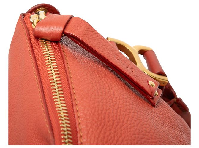 Chloé Marcie Satchel aus Leder in Rot, Größe Medium - Ansicht 6