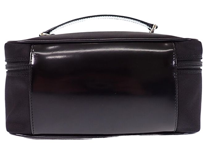 Bamboo Bolsa Vanity Gucci em nylon preto com bambu - vista 2