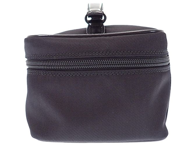 Bamboo Bolsa Vanity Gucci em nylon preto com bambu - vista 5