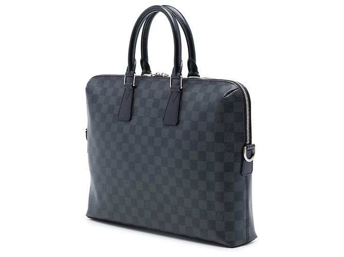 Louis Vuitton Black Damier Graphite Porte Documents Jour Negro - vista 2