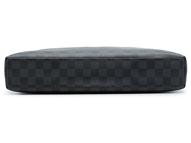 Louis Vuitton Black Damier Graphite Porte Documents Jour Negro - vista 3