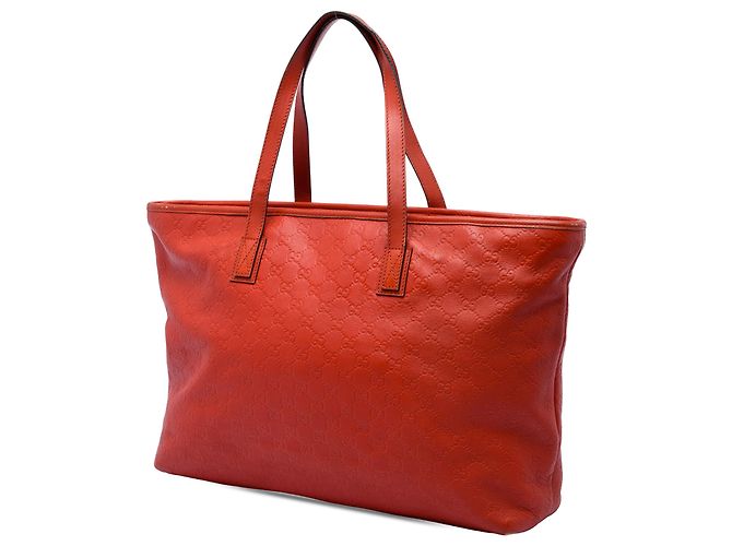 Borsa Tote Gucci Large Guccissima Arancione - vista 2