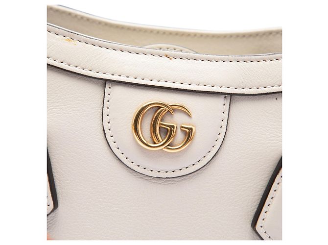Bolso Diana Mini de piel de becerro blanco con bambú Gucci - vista 5