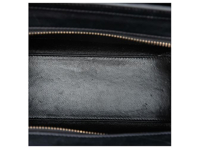 Céline Celine Borsa Luggage Nano Tricolor in Nubuck e Pelle di Vitello Drummed Bianca Bianco Crudo - vista 4