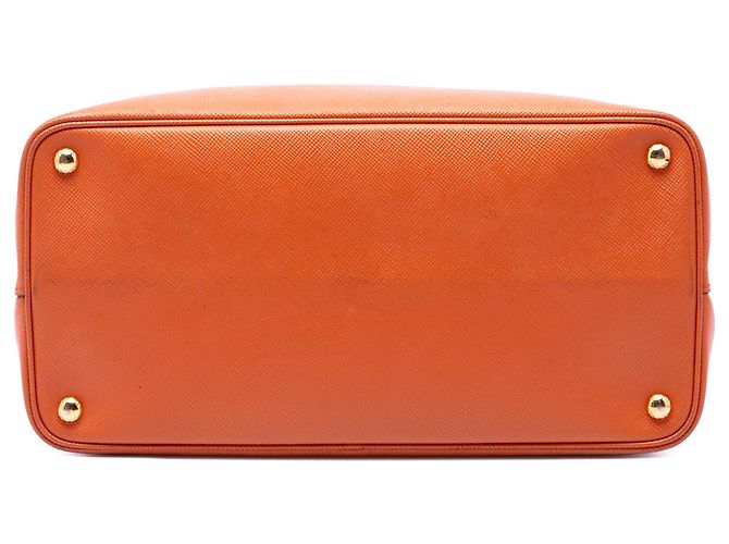 Sac à main Prada Orange Medium Saffiano Cuir Double Handle Satchel - vue 3