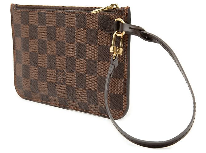 Louis Vuitton Brown Damier Ebene Neverfull MM Täschchen Braun - Ansicht 2