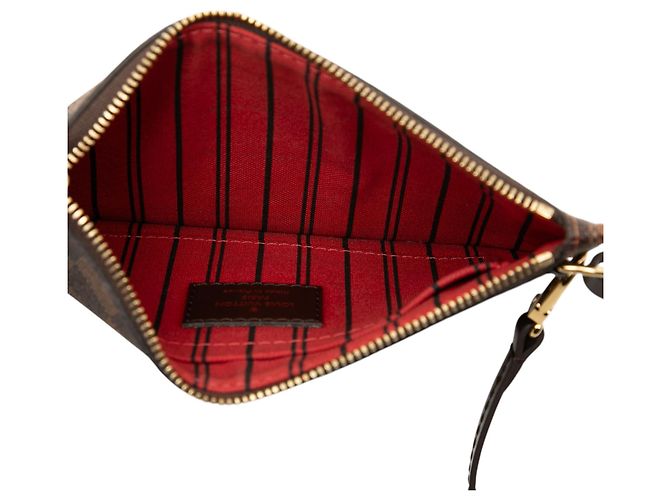 Louis Vuitton Brown Damier Ebene Neverfull MM Täschchen Braun - Ansicht 4