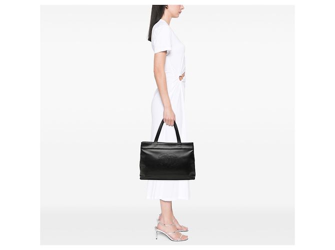Chanel Black CC Caviar Tote Schwarz - Ansicht 6