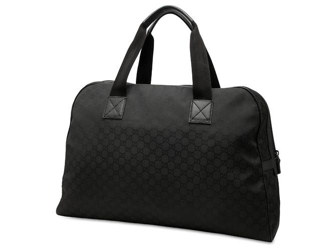 Borsa da viaggio Gucci in nylon GG nero - vista 2