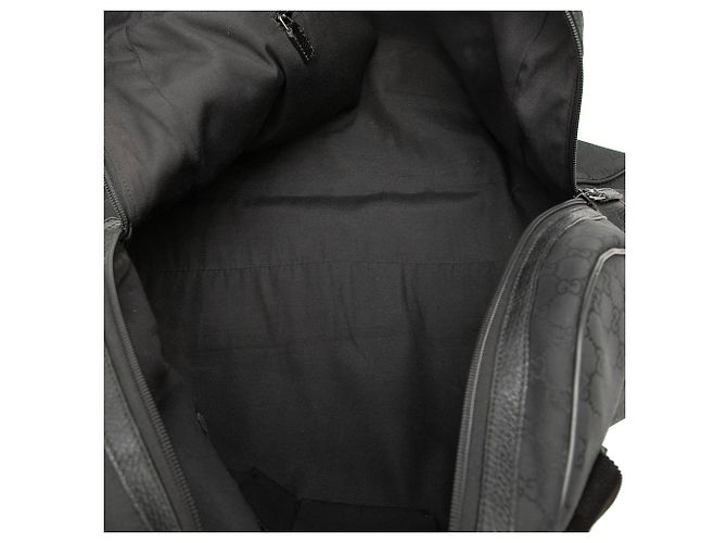 Borsa da viaggio Gucci in nylon GG nero - vista 4