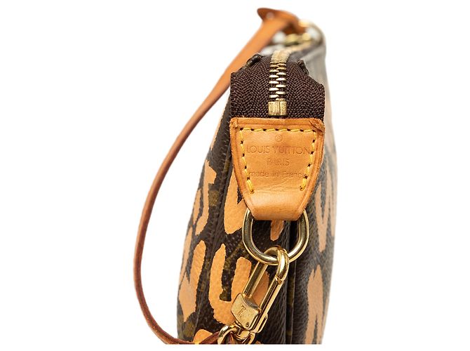 Louis Vuitton Brown Stephen Sprouse Monogram Graffiti Pochette Accessoires Castaño - vista 5