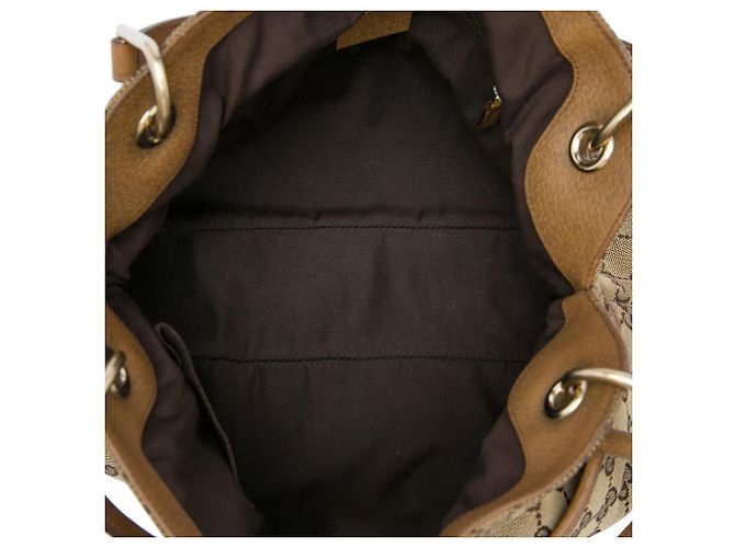 Bolsa de Ombro Gucci Beige GG Canvas Eclipse Bege - vista 4