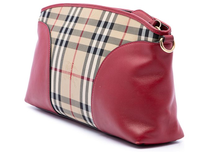 Burberry Beige Haymarket Check Coated Canvas Chichester Crossbody - vista 2