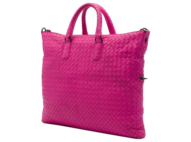 Bottega Veneta Tote Conversível Medium Nappa Intrecciato Rosa - vista 2