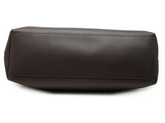 Bamboo Borsa Satchel Gucci in pelle di vitello marrone con nappa in bambù Marrone scuro - vista 3