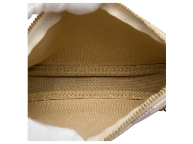 Louis Vuitton White Damier Azur Mini Pochette Accessoires Weiß - Ansicht 4