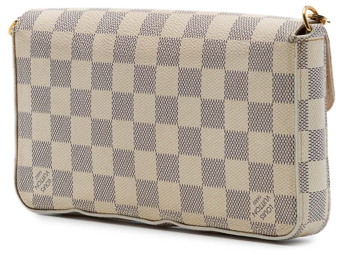 Louis Vuitton White Damier Azur Pochette Felicie Blanc - vue 2