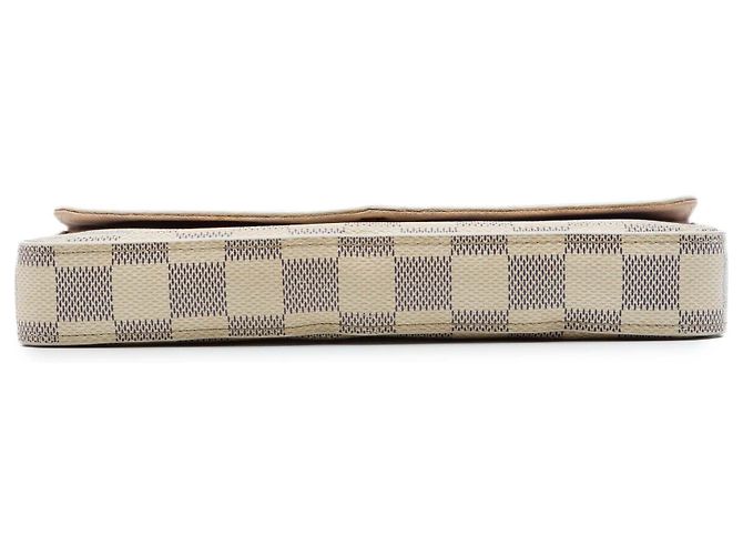 Louis Vuitton White Damier Azur Pochette Felicie Blanc - vue 3
