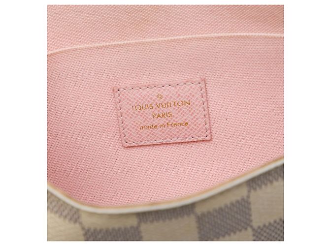 Louis Vuitton White Damier Azur Pochette Felicie Blanc - vue 5