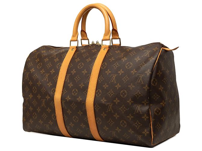 Louis Vuitton Brown Monogram Keepall 45 Marron - vue 2