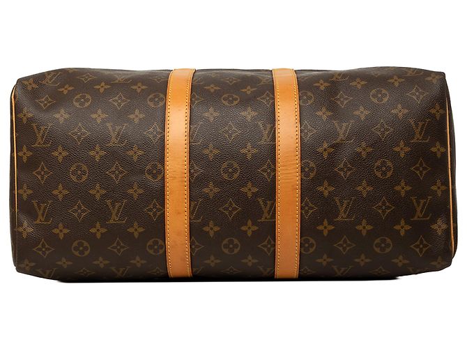 Louis Vuitton Brown Monogram Keepall 45 Marron - vue 3