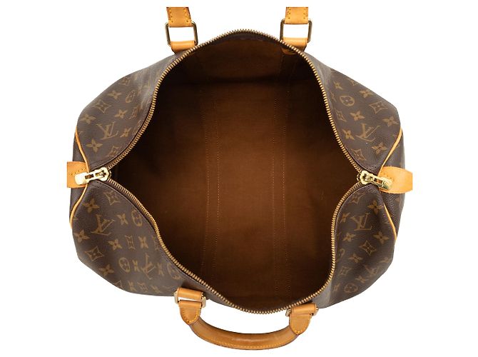 Louis Vuitton Brown Monogram Keepall 45 Marron - vue 4