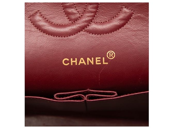 Chanel Black Medium Classic Lambskin Double Flap Noir - vue 5