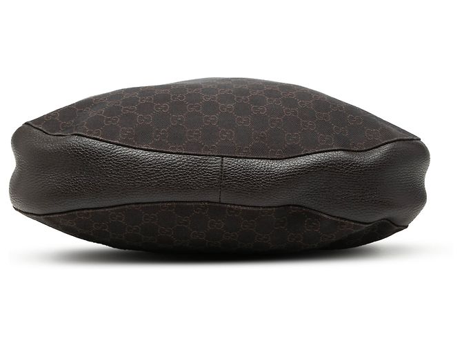 Bolso Hobo Gucci Large GG de denim marrón Castaño Marrón oscuro - vista 3