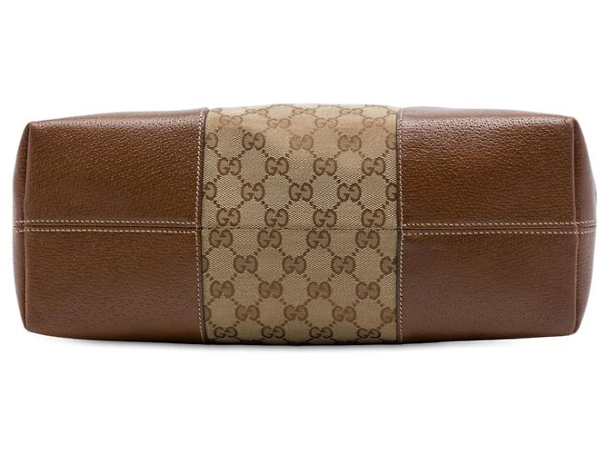 Gucci Bree Dome Tote Medium aus GG Canvas Beige - Ansicht 3
