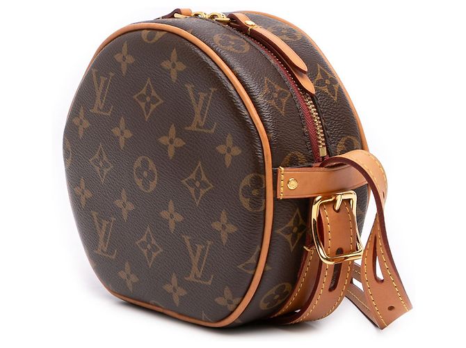 Louis Vuitton Brown Monogram Boite Chapeau Souple PM Castaño - vista 2