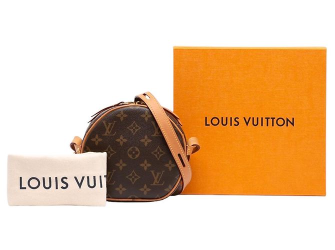 Louis Vuitton Brown Monogram Boite Chapeau Souple PM Castaño - vista 7