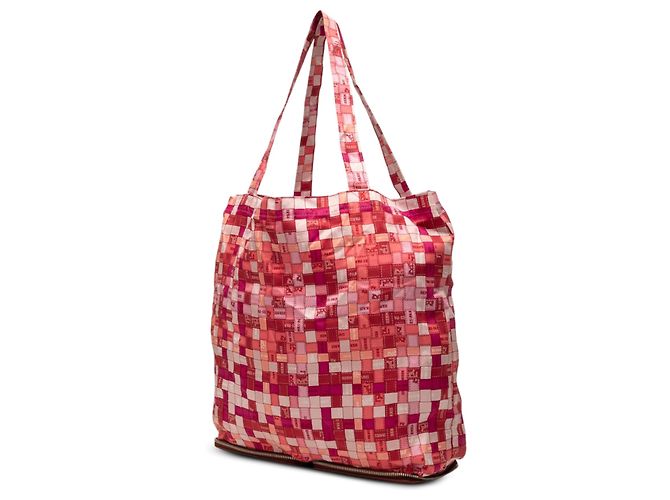 Hermès Red Bolduc Au Carre Silk Marwari Le Sac Silky Pop Tote Rosso - vista 2