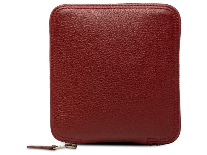 Hermès Red Bolduc Au Carre Silk Marwari Le Sac Silky Pop Tote Rosso - vista 6